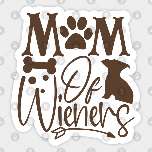 Mom of wiener Sticker by P-ashion Tee